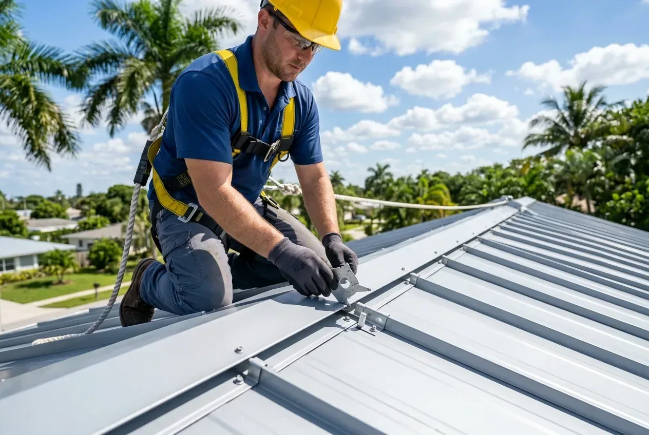Standing seam metal roof repair with fastener and seam evaluation in The Villages, FL — Roof Repair The Villages FL